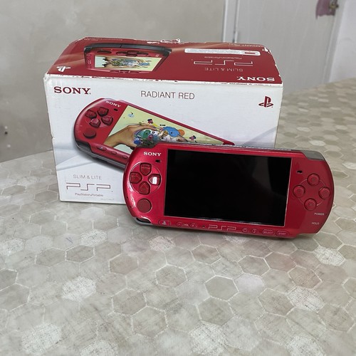 Sony psp 3004 rossa - psp, completa